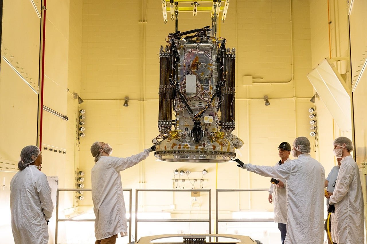 Engineers from Katalyst Space Technologies working on the LINK robotic servicing spacecraft